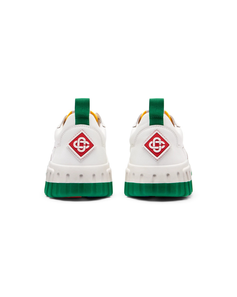 Mens The Court White & Green Sneaker 11