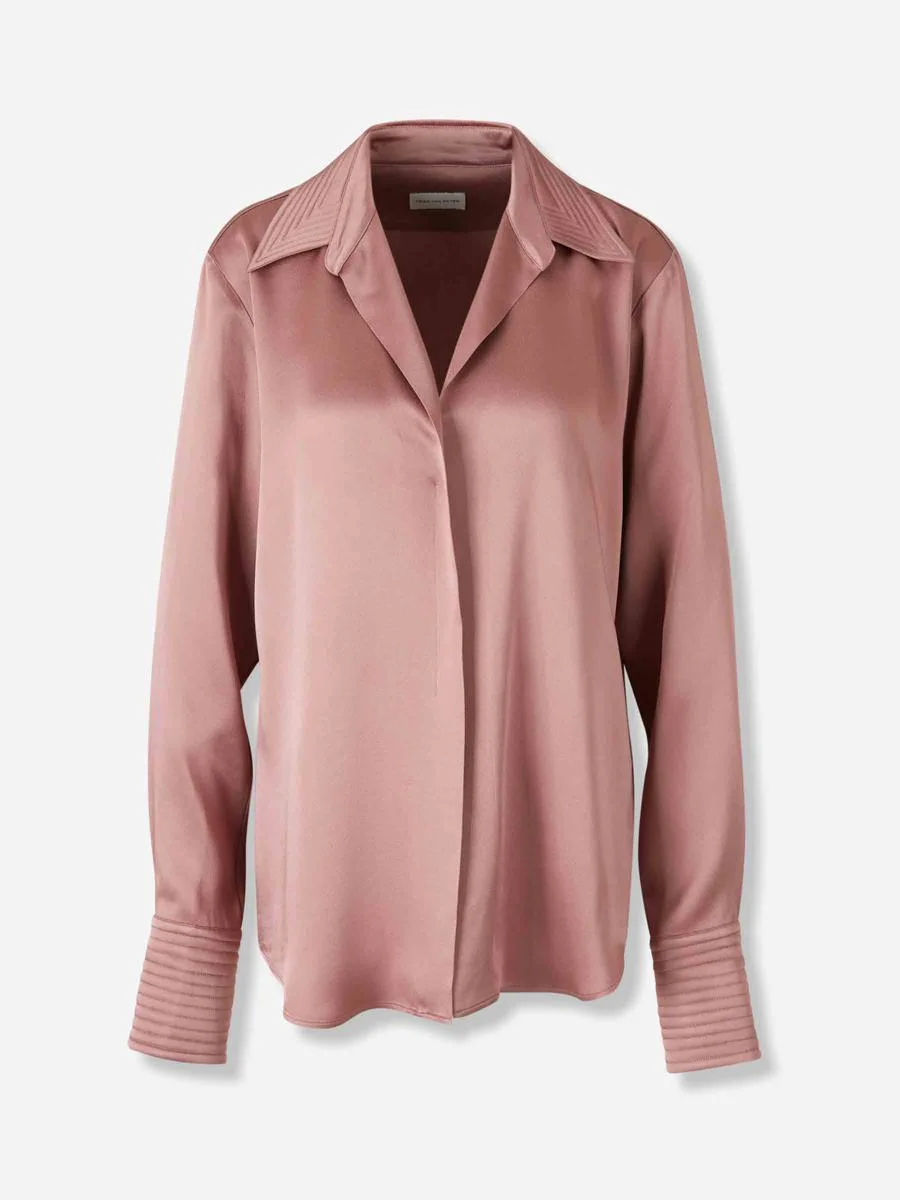Dries Van Noten Satin Blouse Celinta - 1