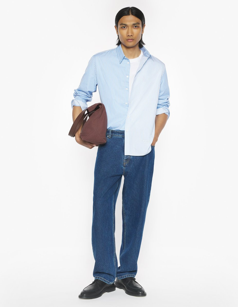 MAISON KITSUNE HANDWRITING PATCHWORK SHIRT - 2