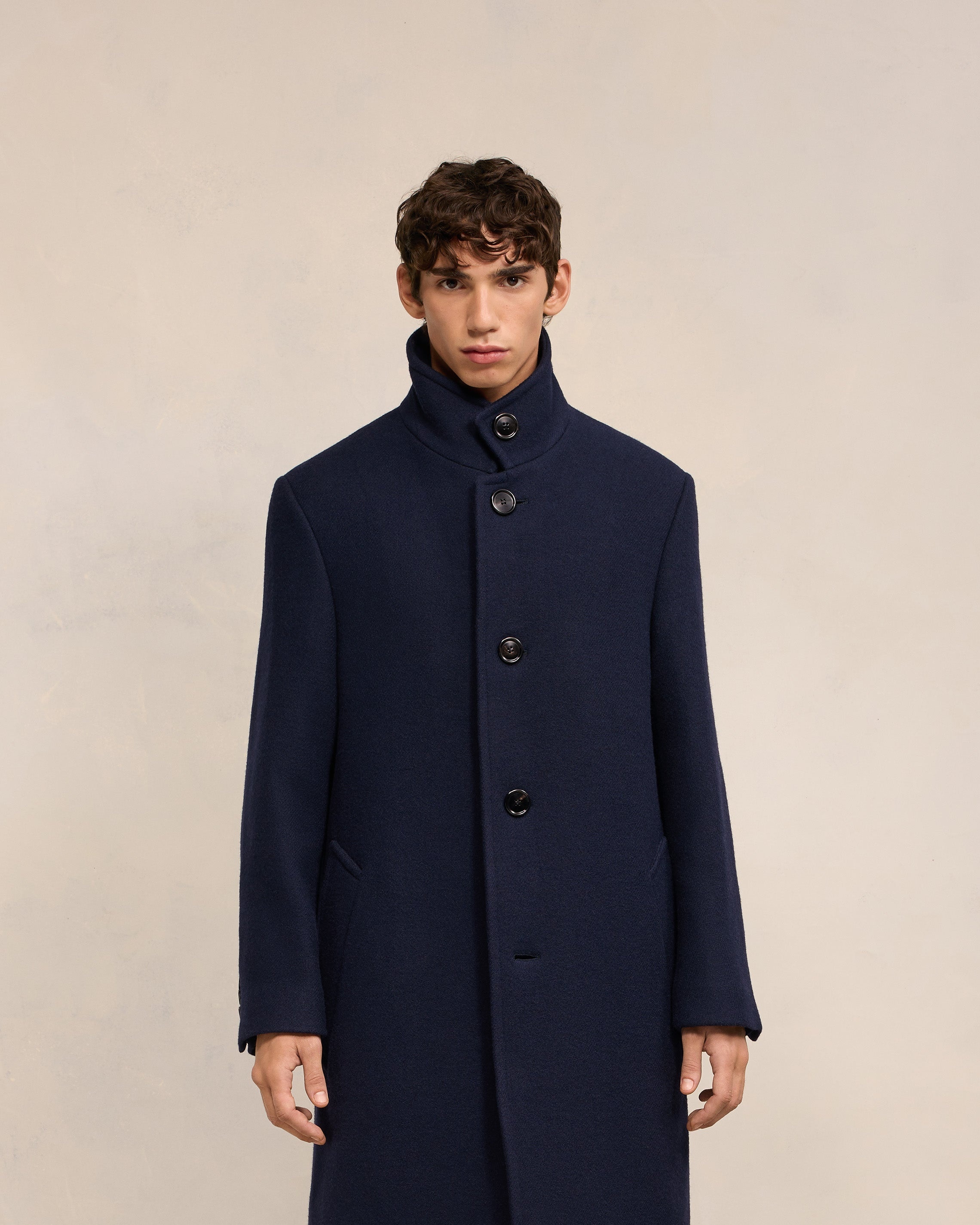 HIGH COLLAR COAT - 3