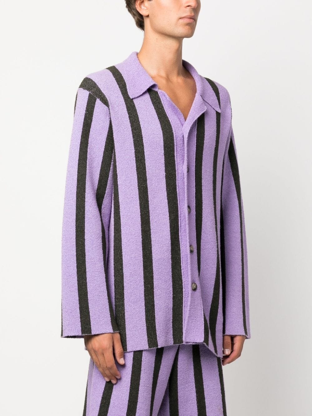 Almar striped terry-cloth shirt - 3