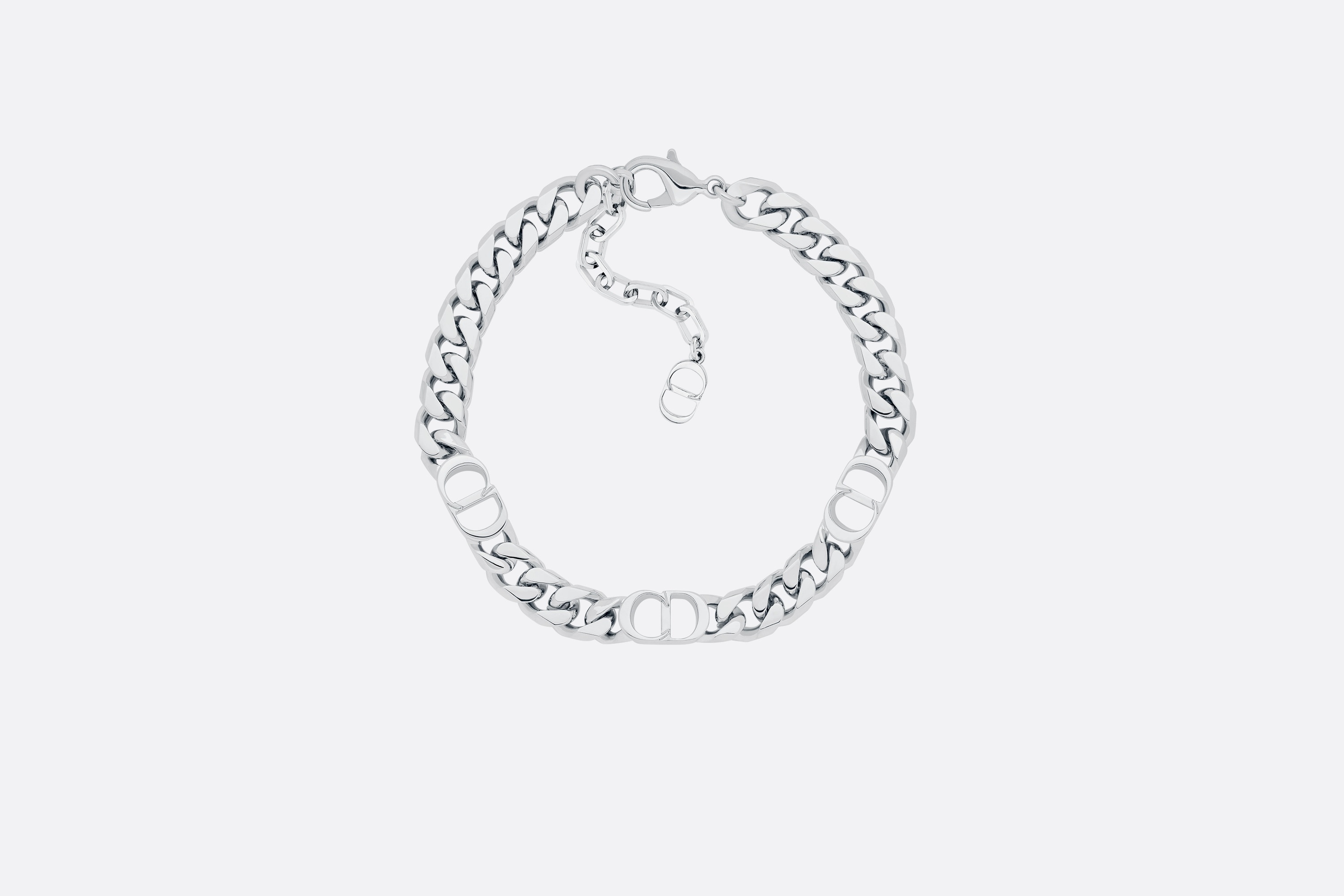 【大人気 】DIOR CD ICON THIN CHAIN LINK BRACELET CD Icon Thin Chain Link Bracelet Silver-Finish Brass | DIOR