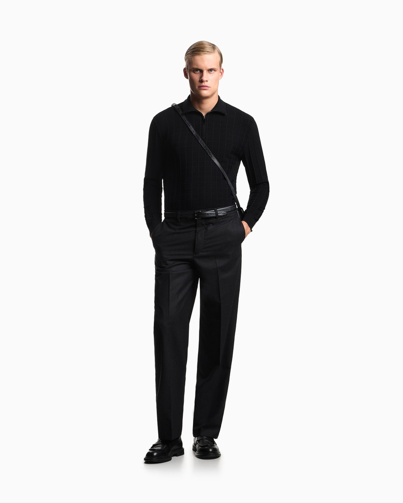 ASV MOCK-NECK JUMPER IN A CHECK KNIT 2