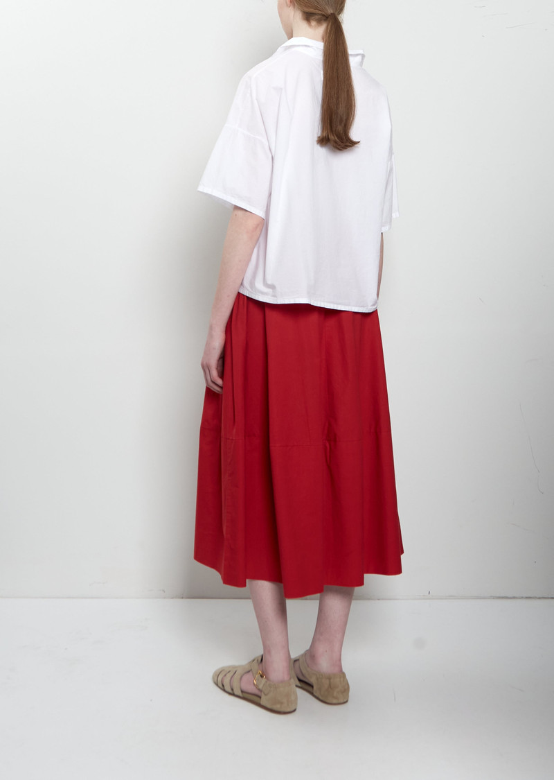 LABO.ART Flora Sushi Poplin Top — White outlook