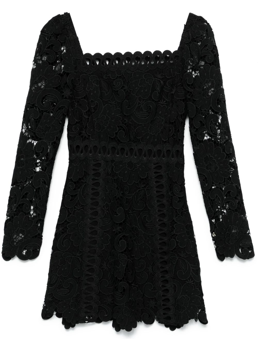 floral-motif mini dress - 1