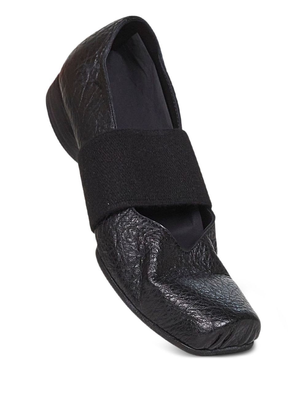 elasticated-band leather pumps - 4