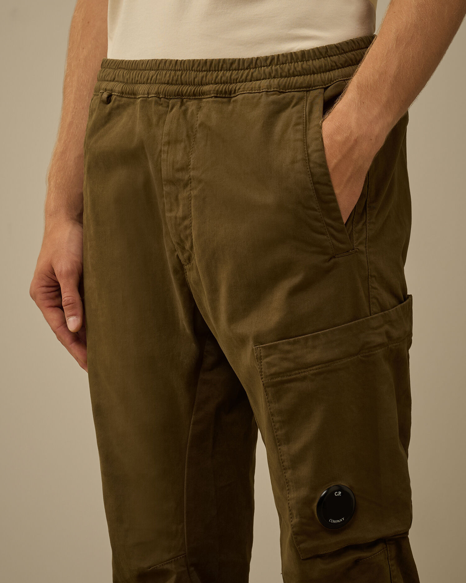 Stretch Sateen Regular Cargo Pants - 5
