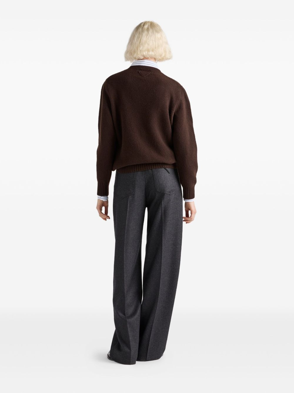 ribbed-knit crew-neck sweater - 3