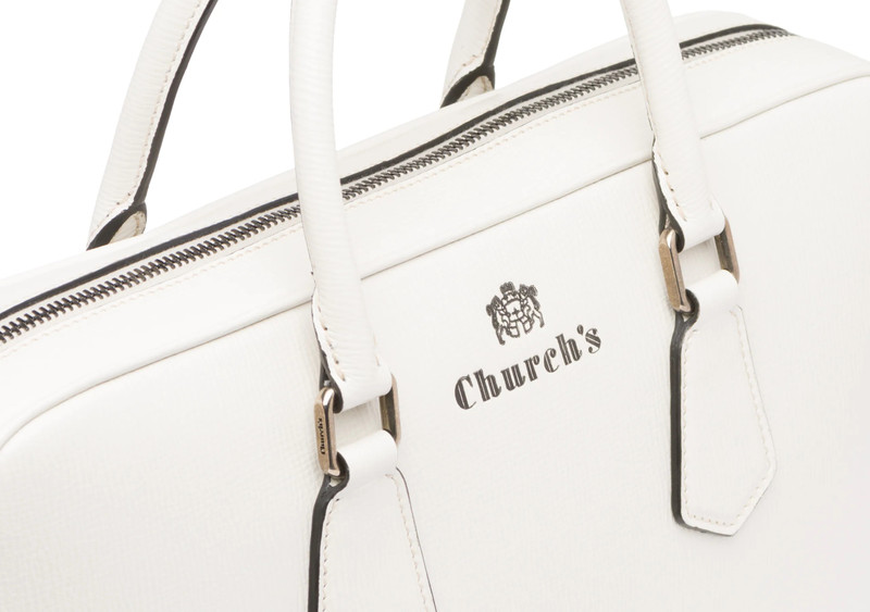 Craven
St James Leather Laptop Bag Chalk white 4