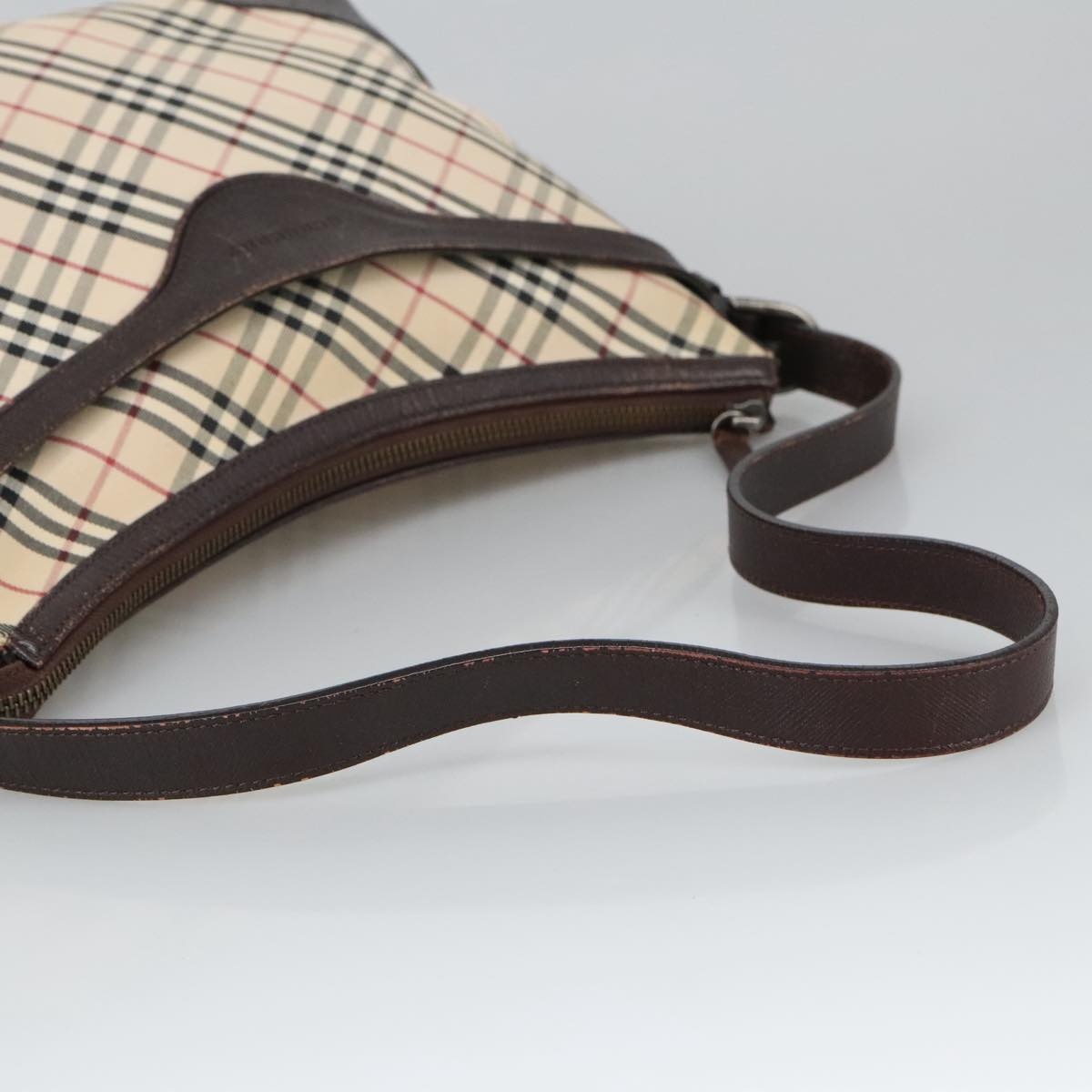Burberry Nova Check Shoulder Bag Canvas Leather Beige - 7