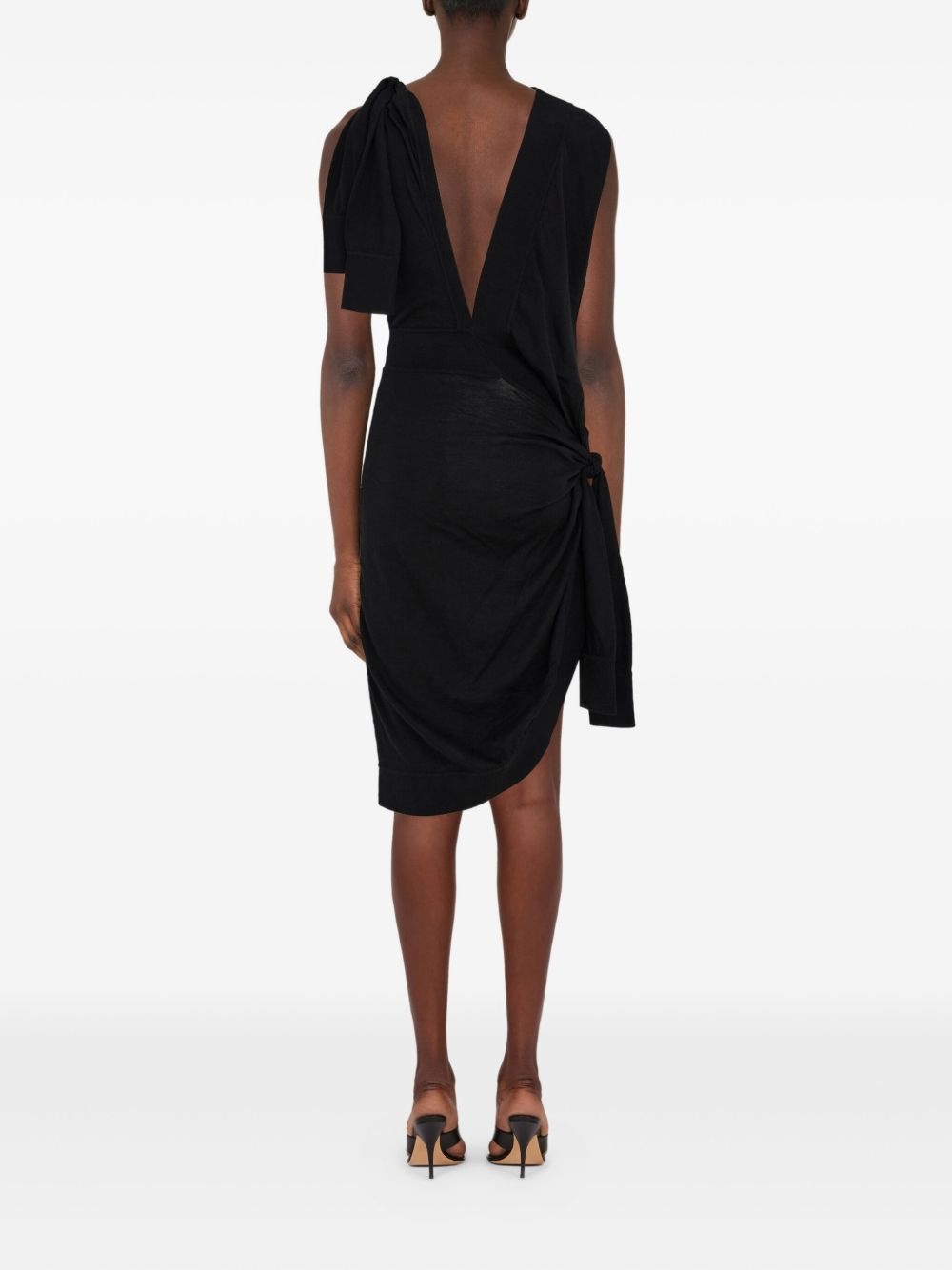 asymmetric wrap dress - 2