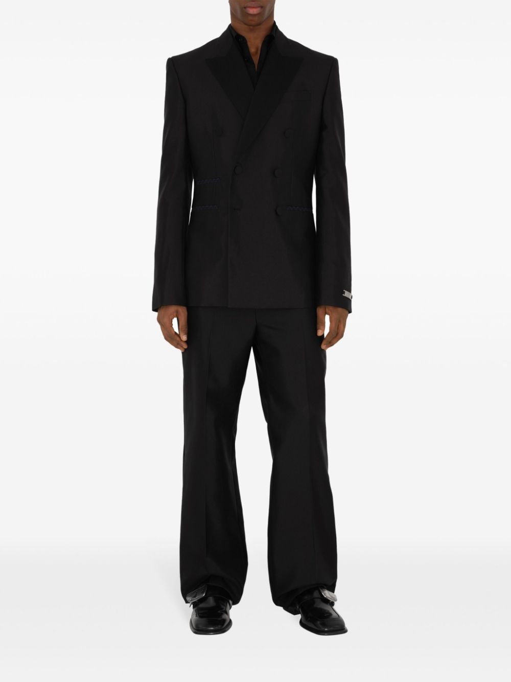 wool-blend blazer - 2