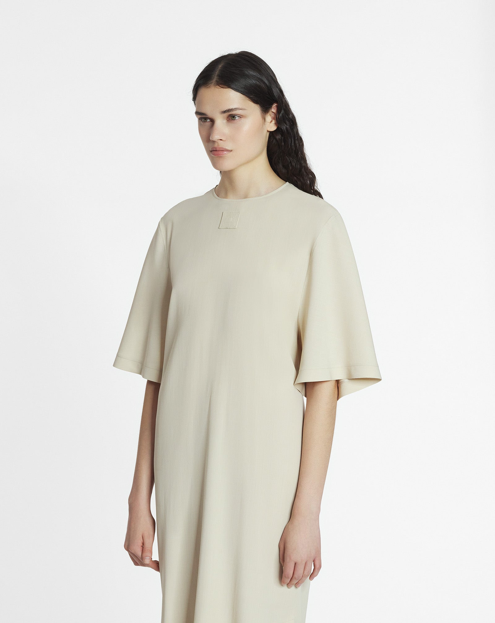 WOOL BLEND T-SHIRT DRESS - 3