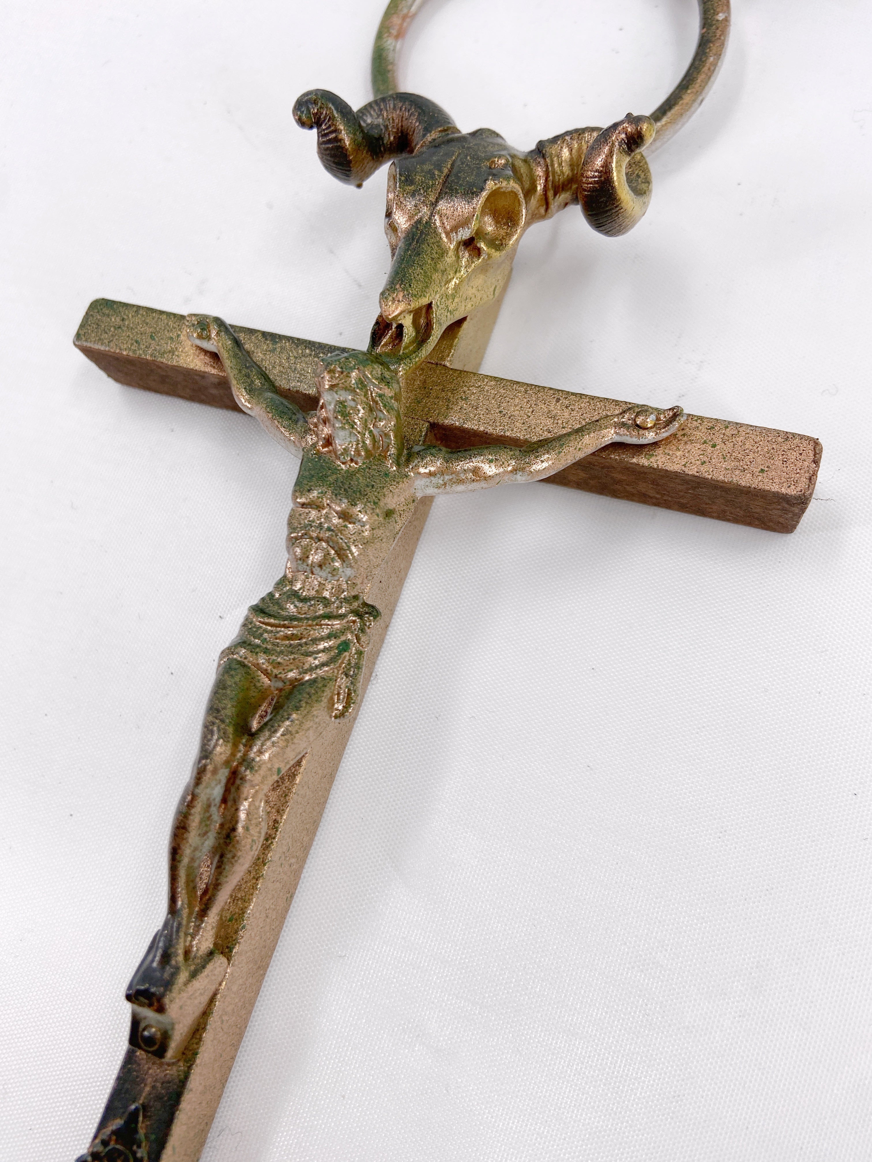 Jean Paul Gaultier 90S Sample 1/1 XXL Crucifix Cross Skull Giant Beaded Rings Necklace - 8