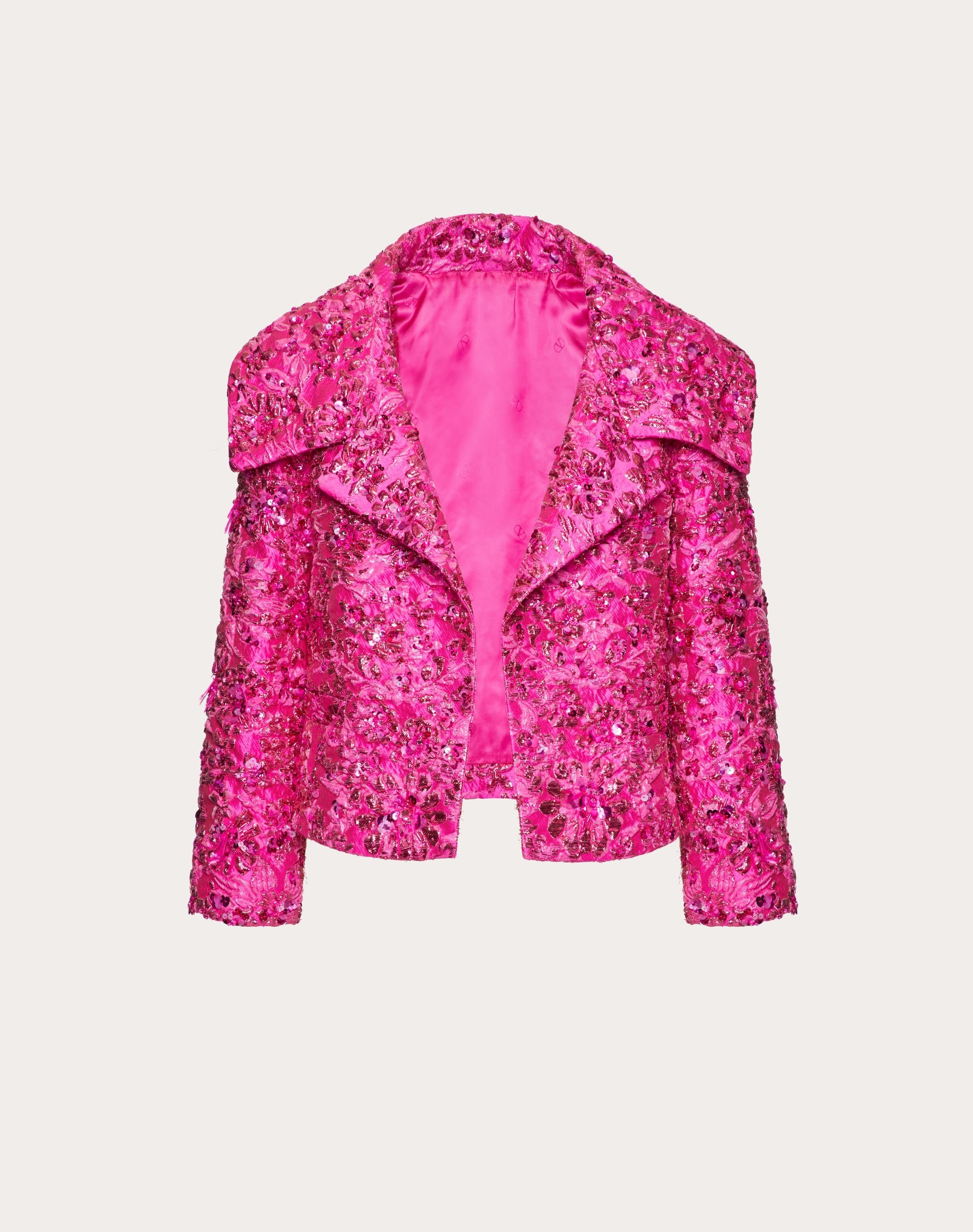 PETITE JACQUARD JACKET - 1