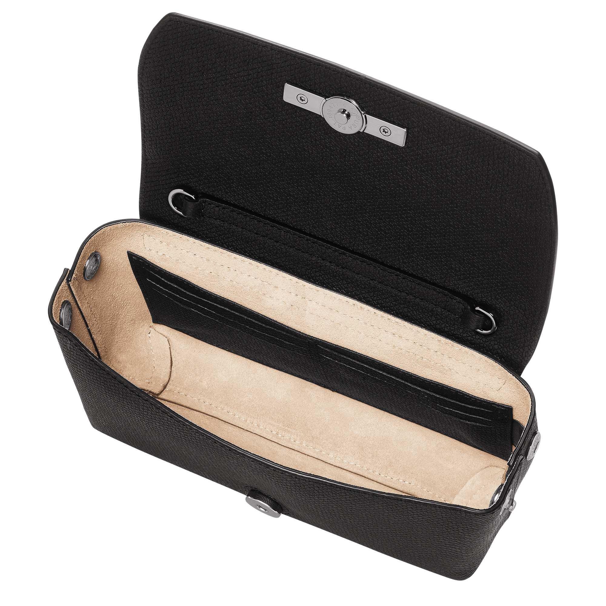 Roseau Clutch Black - Leather - 5