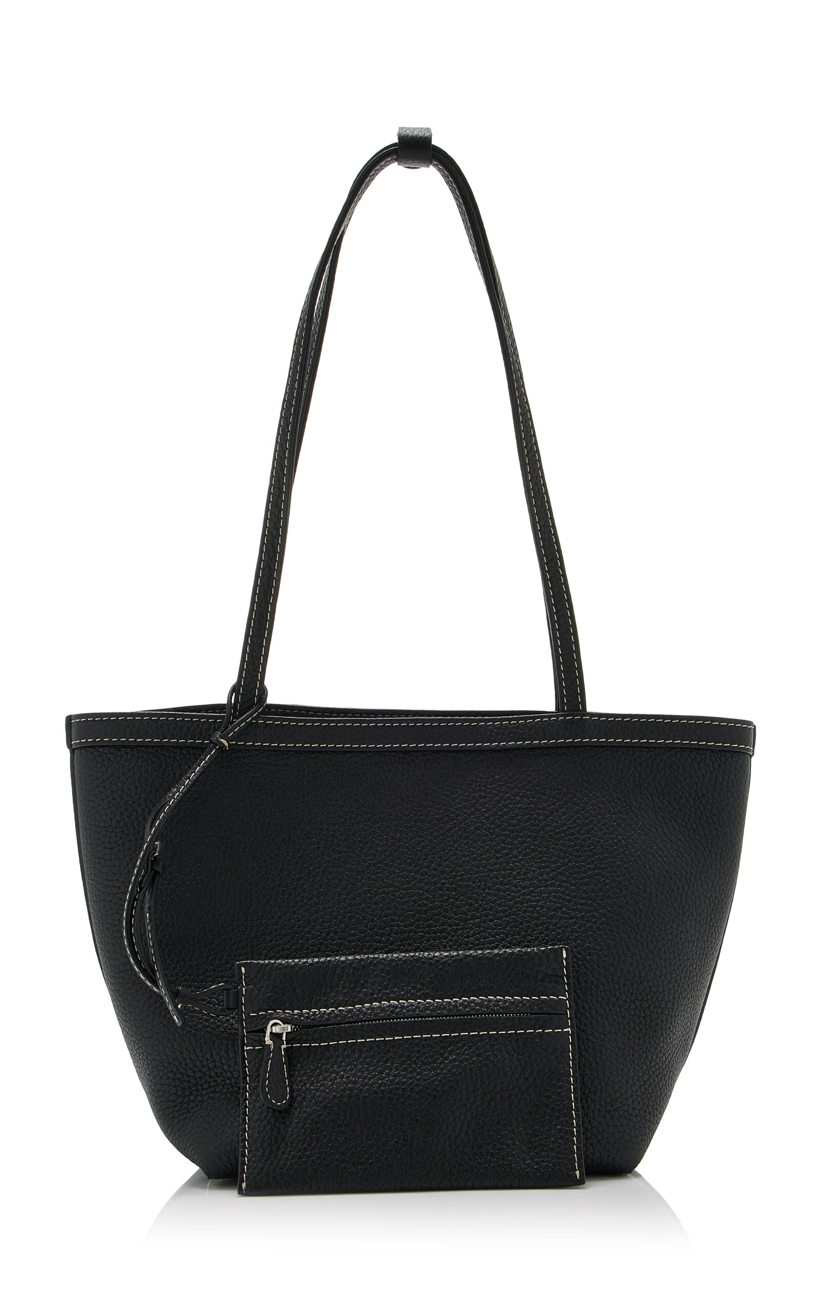 Medium Park Leather Stitched Tote black - 1