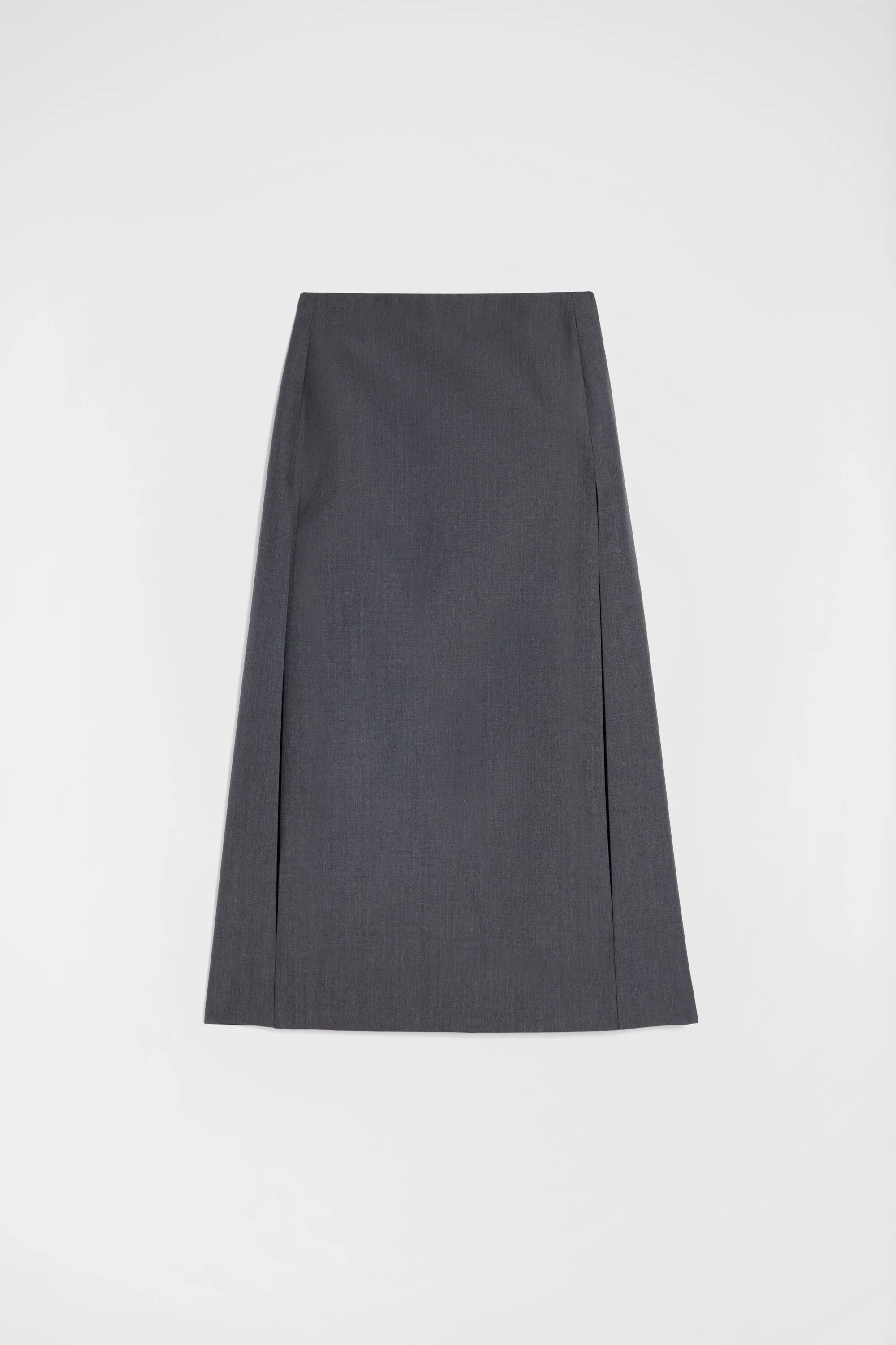 Fil-à-Fil Wool Skirt - 1