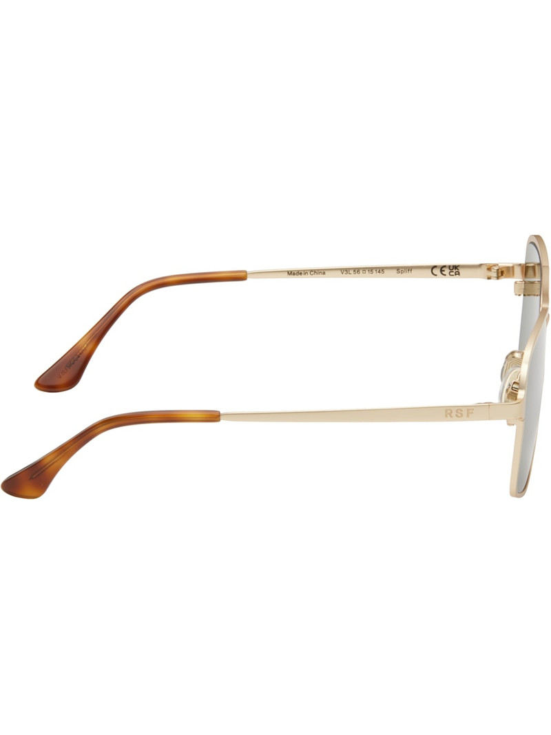 RETROSUPERFUTURE Gold Spliff Sunglasses outlook
