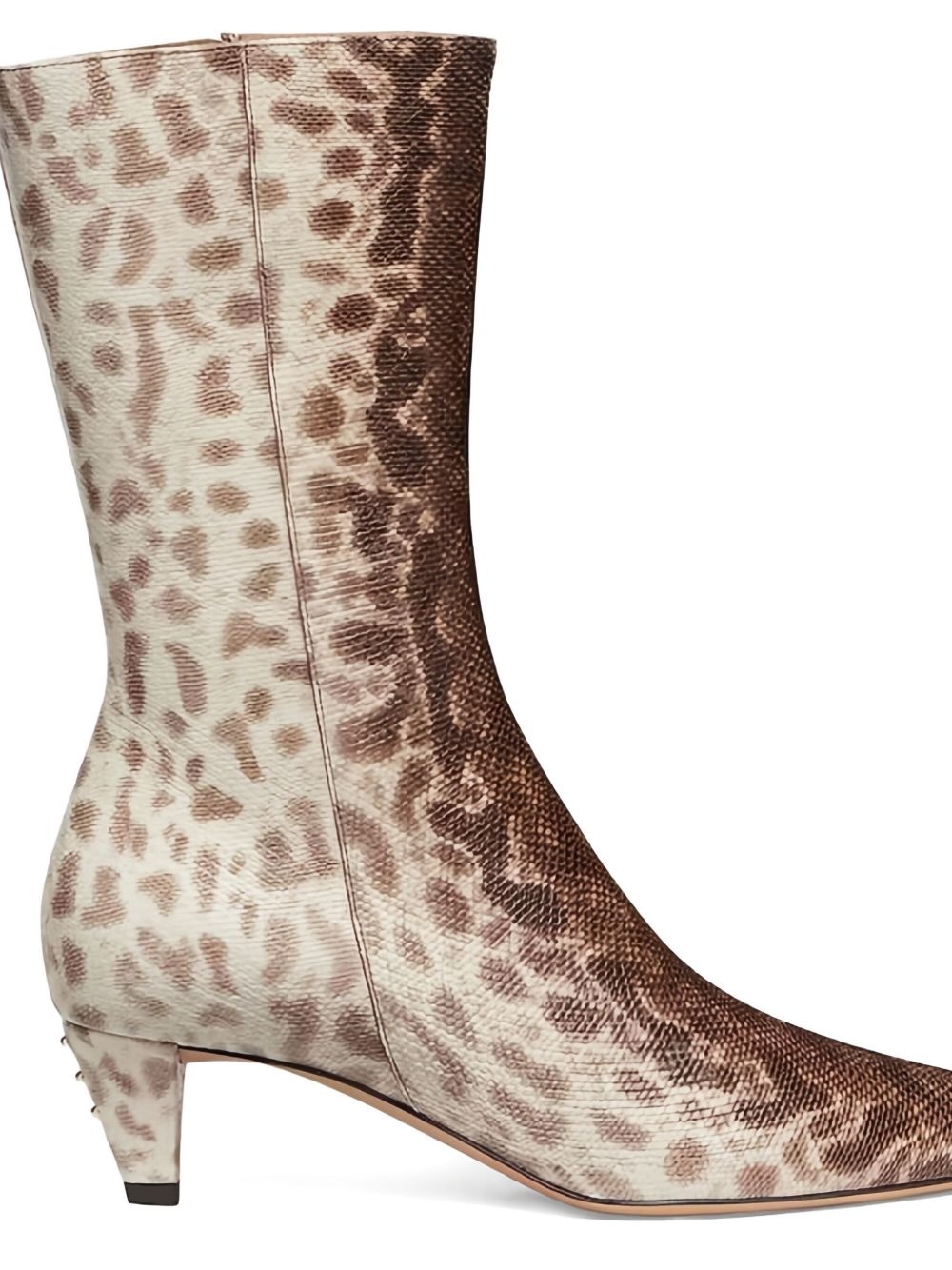 50mm snakeskin-print boots - 2