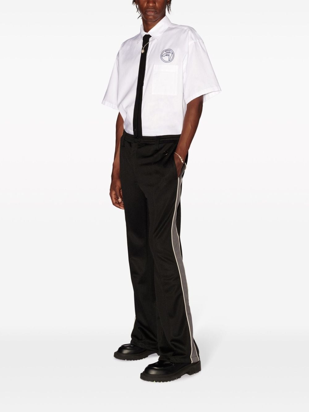 side-stripe track pants - 2