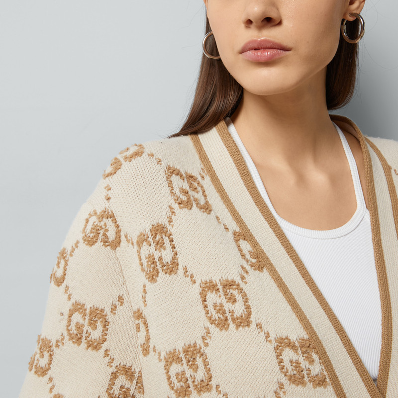 GG wool bouclé jacquard cardigan 3