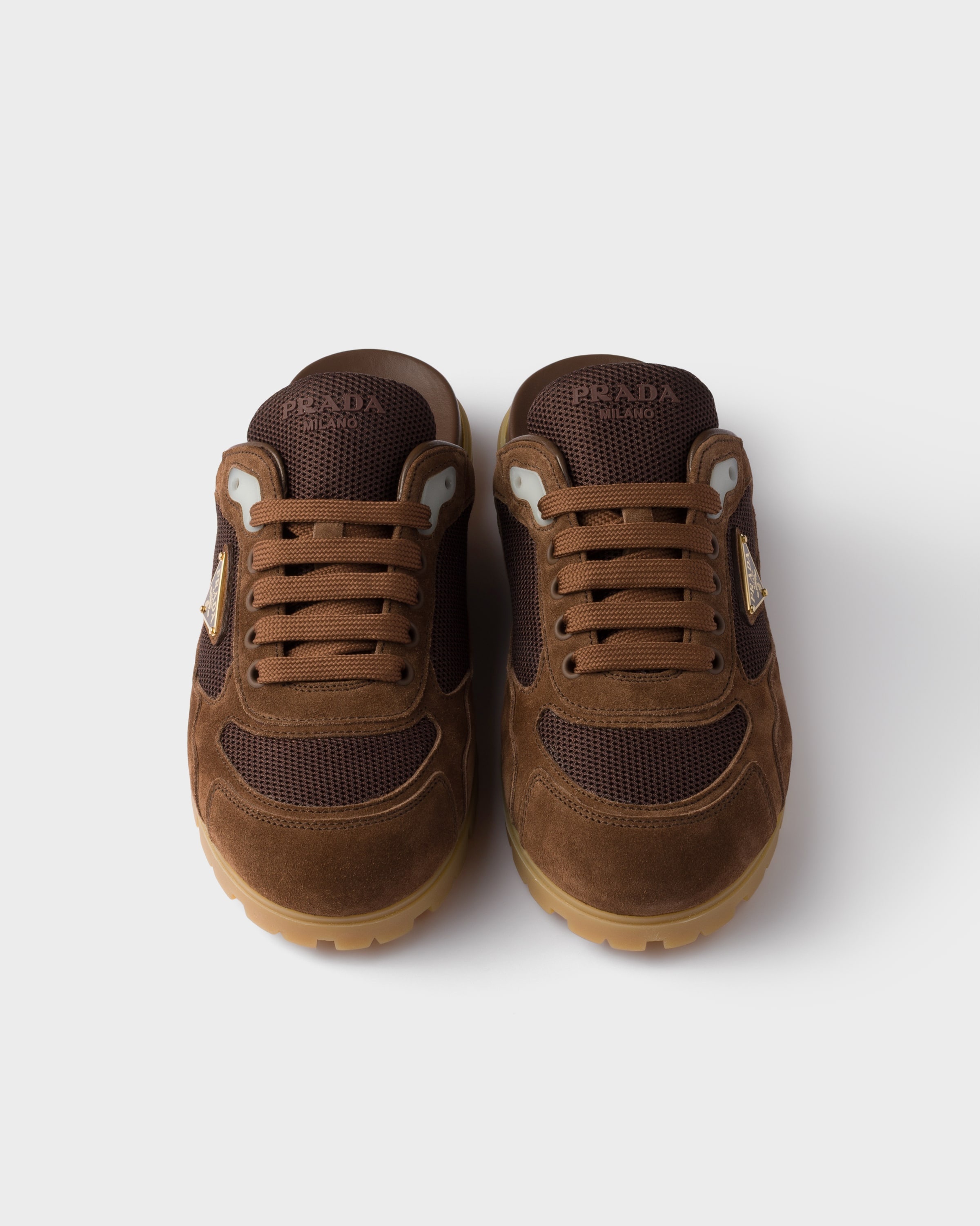 Trail mesh fabric and suede mules - 3