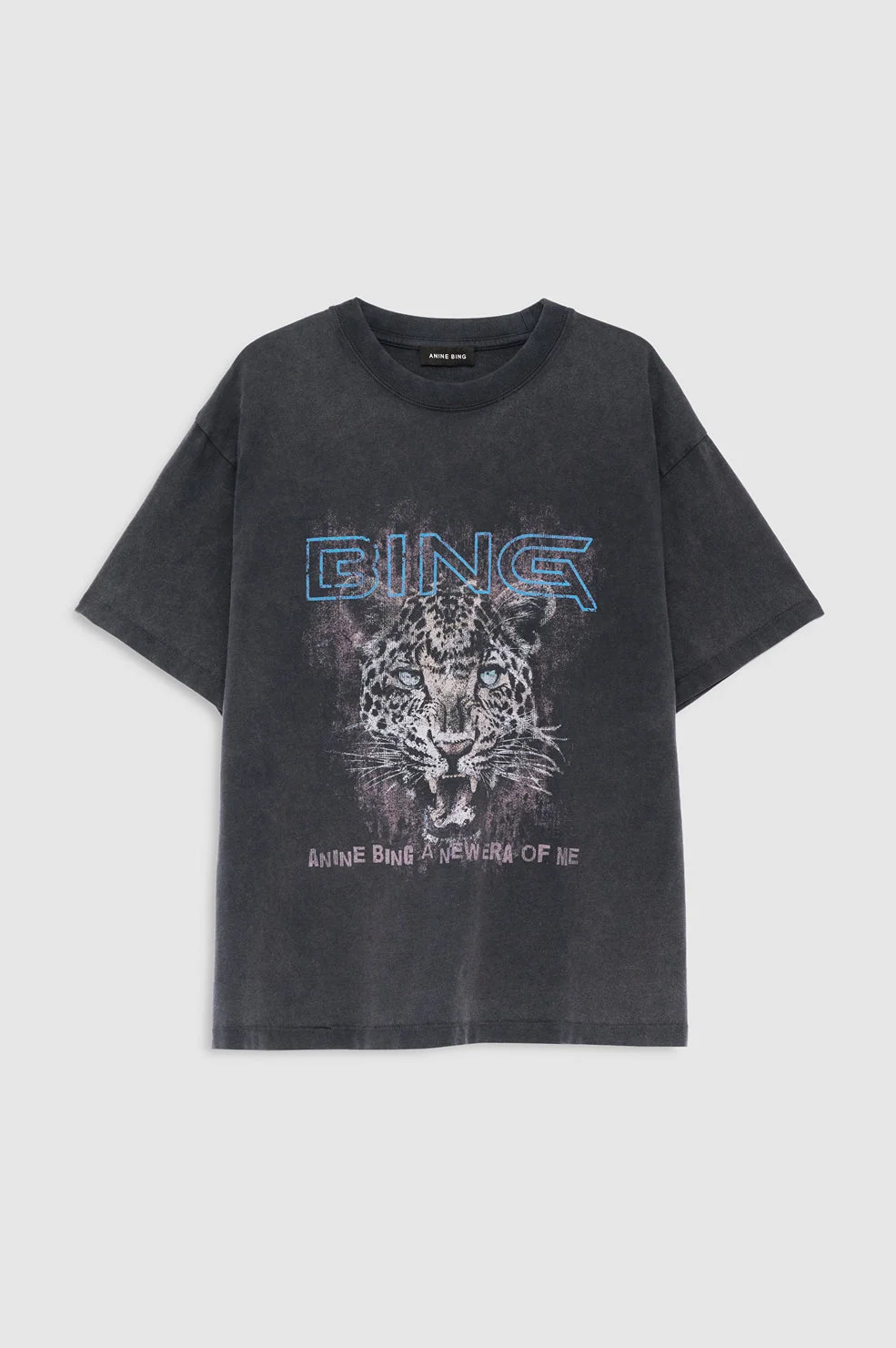 Cade Tee Leo Muse - Washed Black - 1