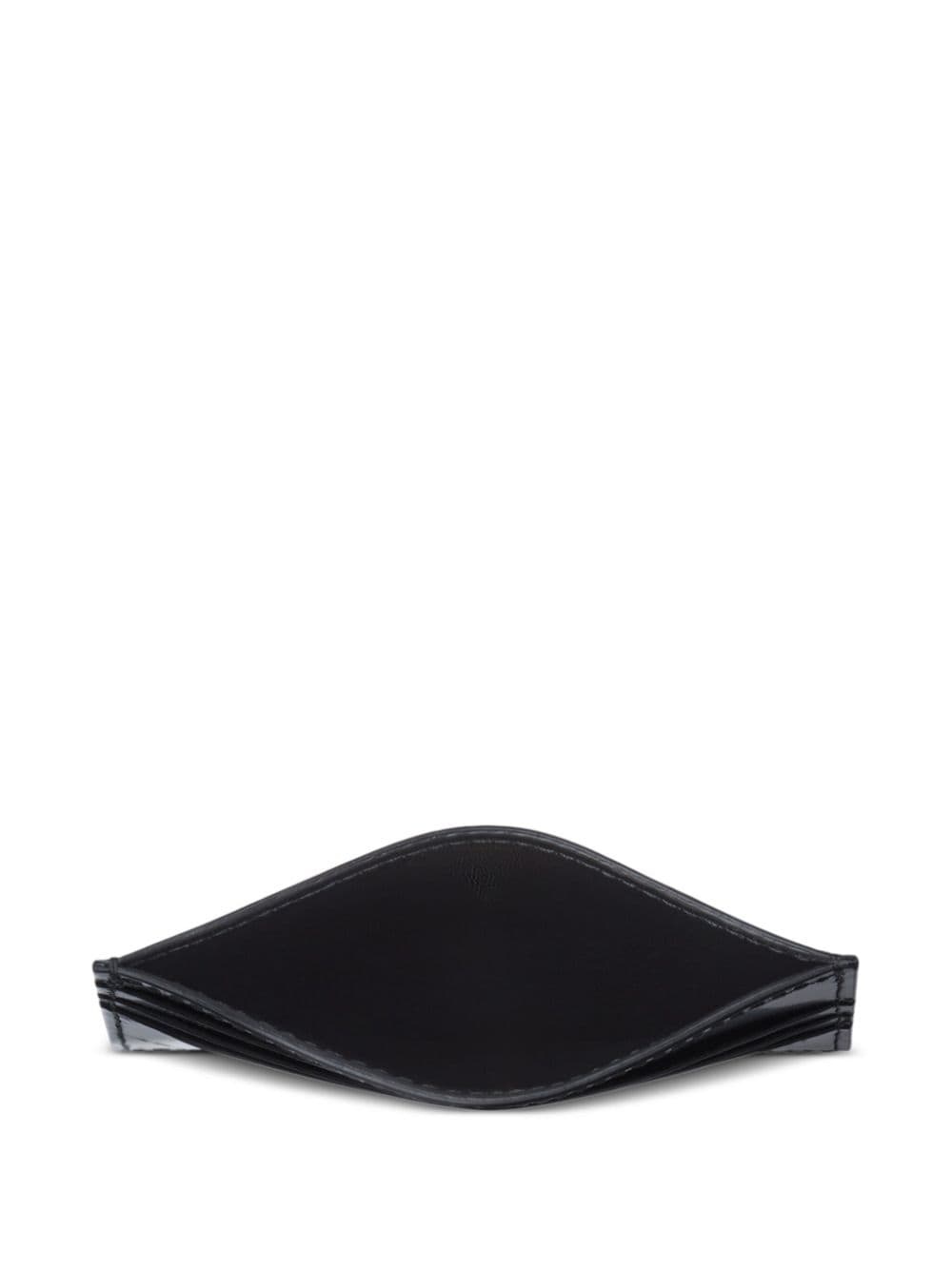 logo-embossed leather cardholder - 4