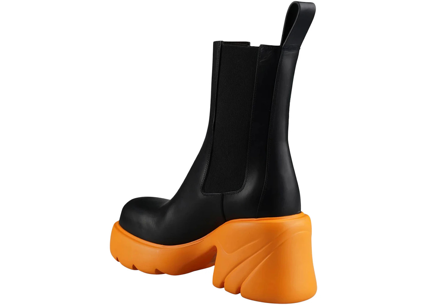 Bottega Veneta Flash Boots Black Tangerine (Women's) - 3