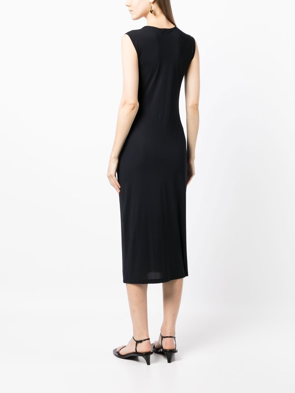 round neck sleeveless maxi dress - 4