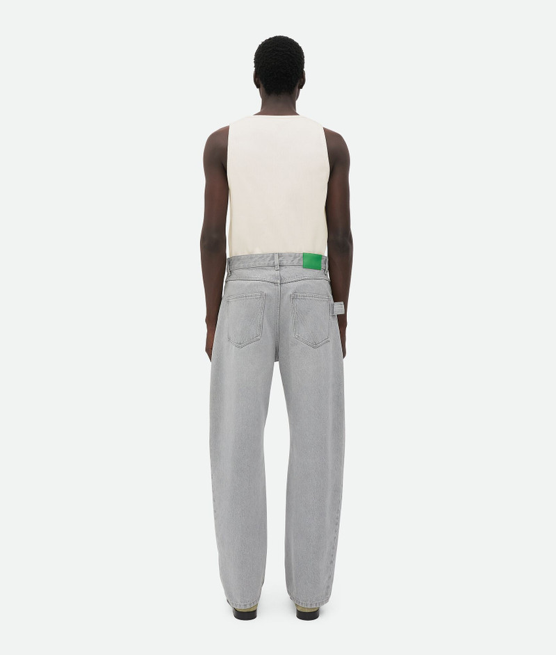 Light Grey Washed Wide Leg Denim 3