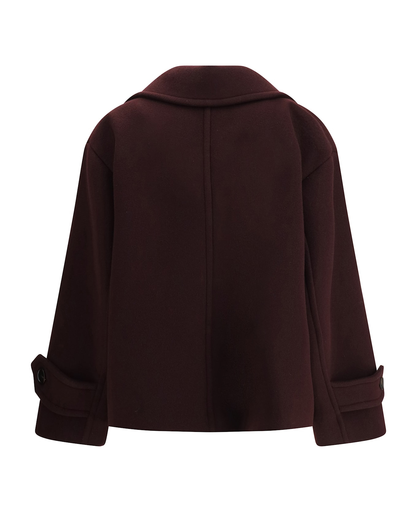 Oversized Double-breasted Coat - 2