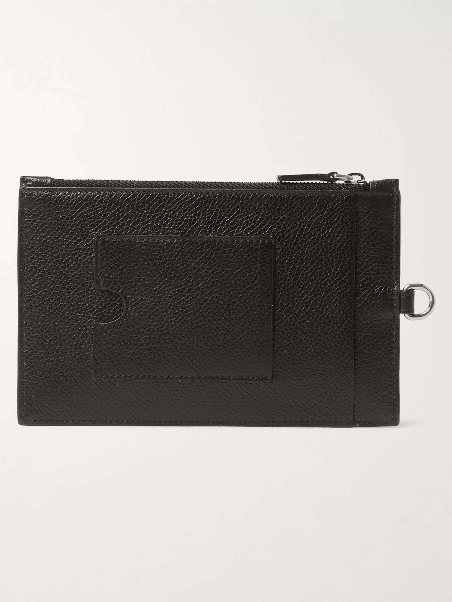 Logo-Print Full-Grain Leather Passport Holder - 3