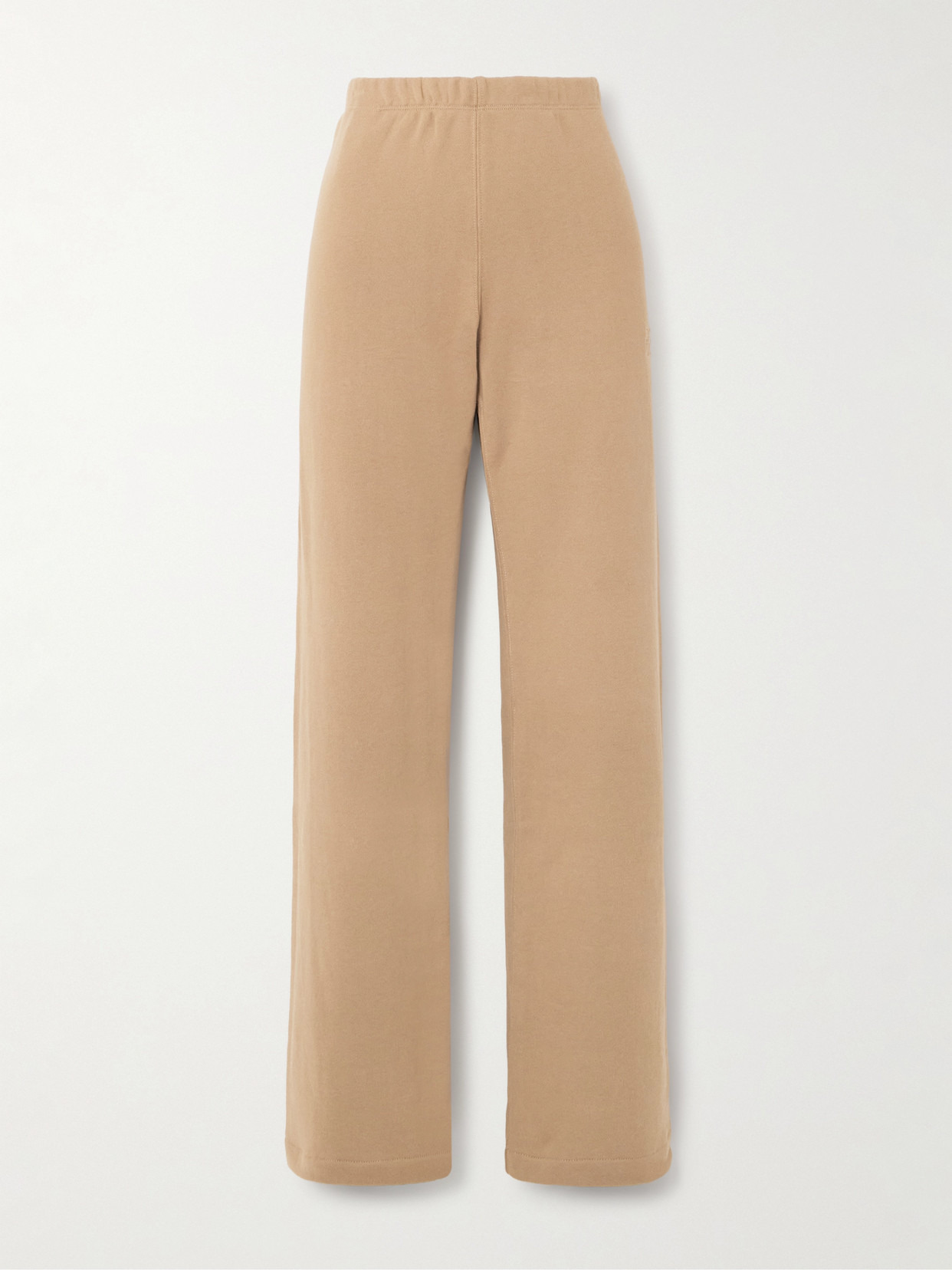 Embroidered Cotton And Modal-blend Jersey Sweatpants - 1