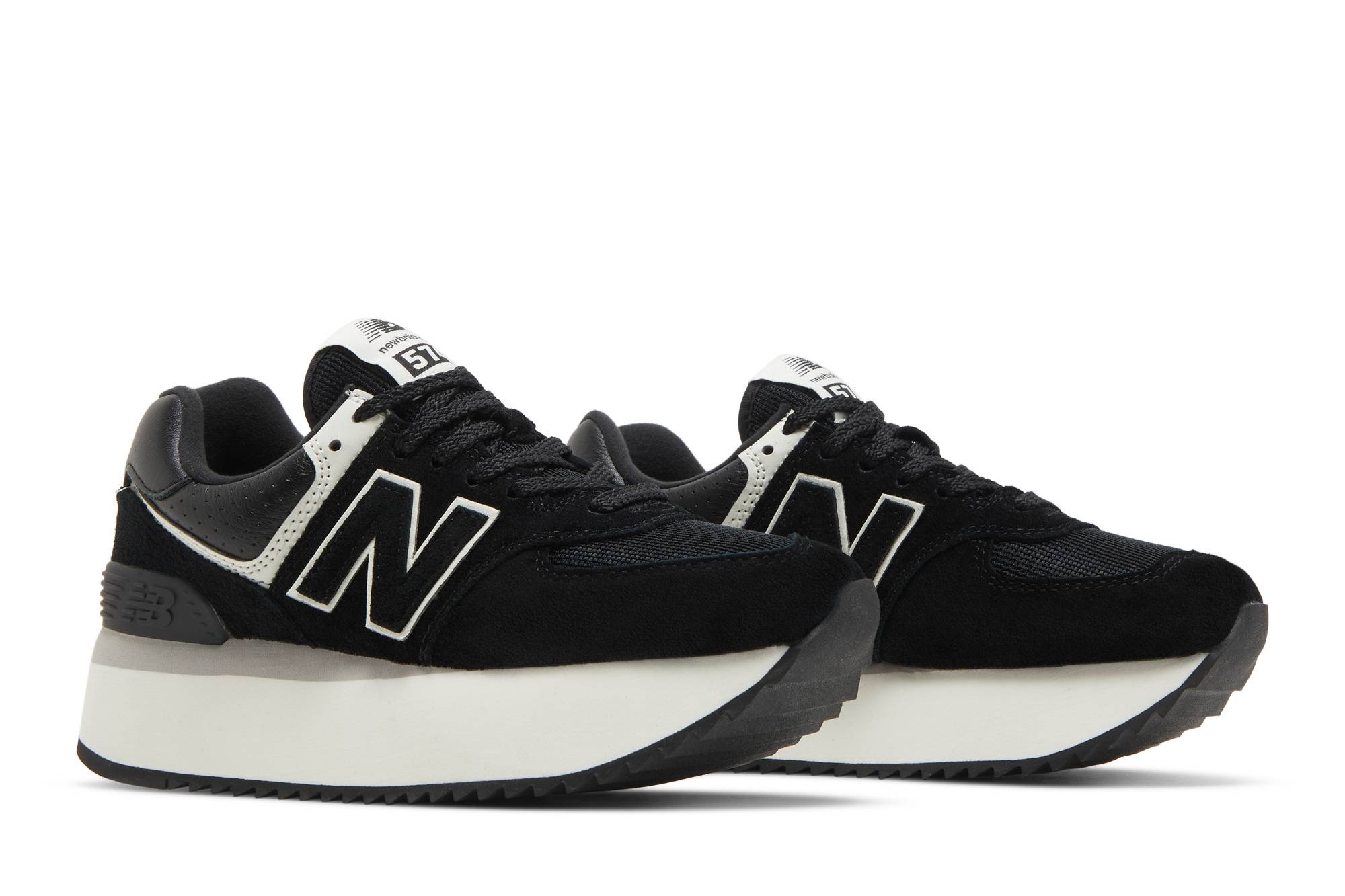 Wmns 574+ 'Black White' - 8