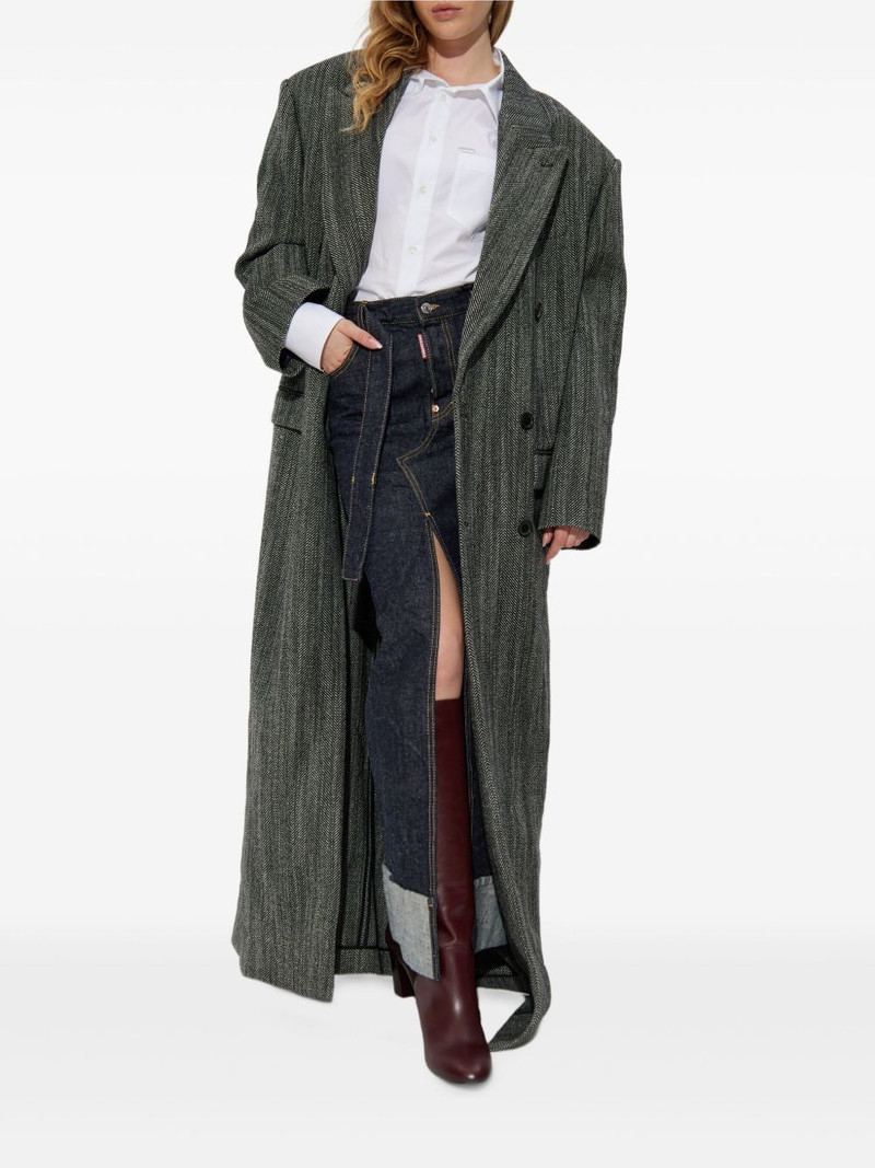 DSQUARED2 x Magliano belted midi skirt outlook