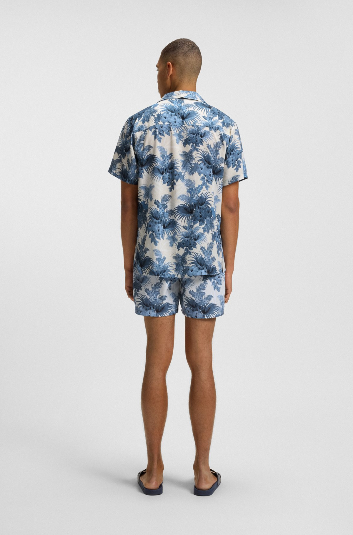 REGULAR-FIT BEACH SHIRT WITH ALL-OVER PRINT - 3