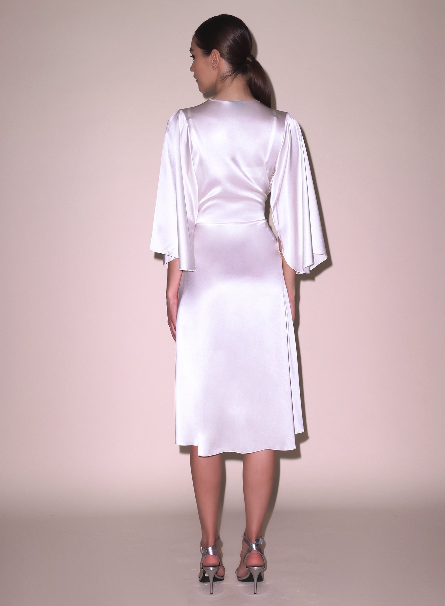 Midi Angel Sleeve Robe - 5