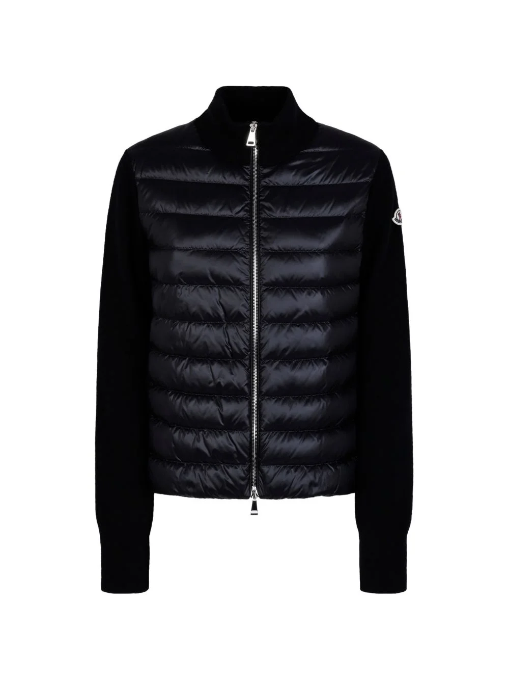 quilted logo jacket - 1