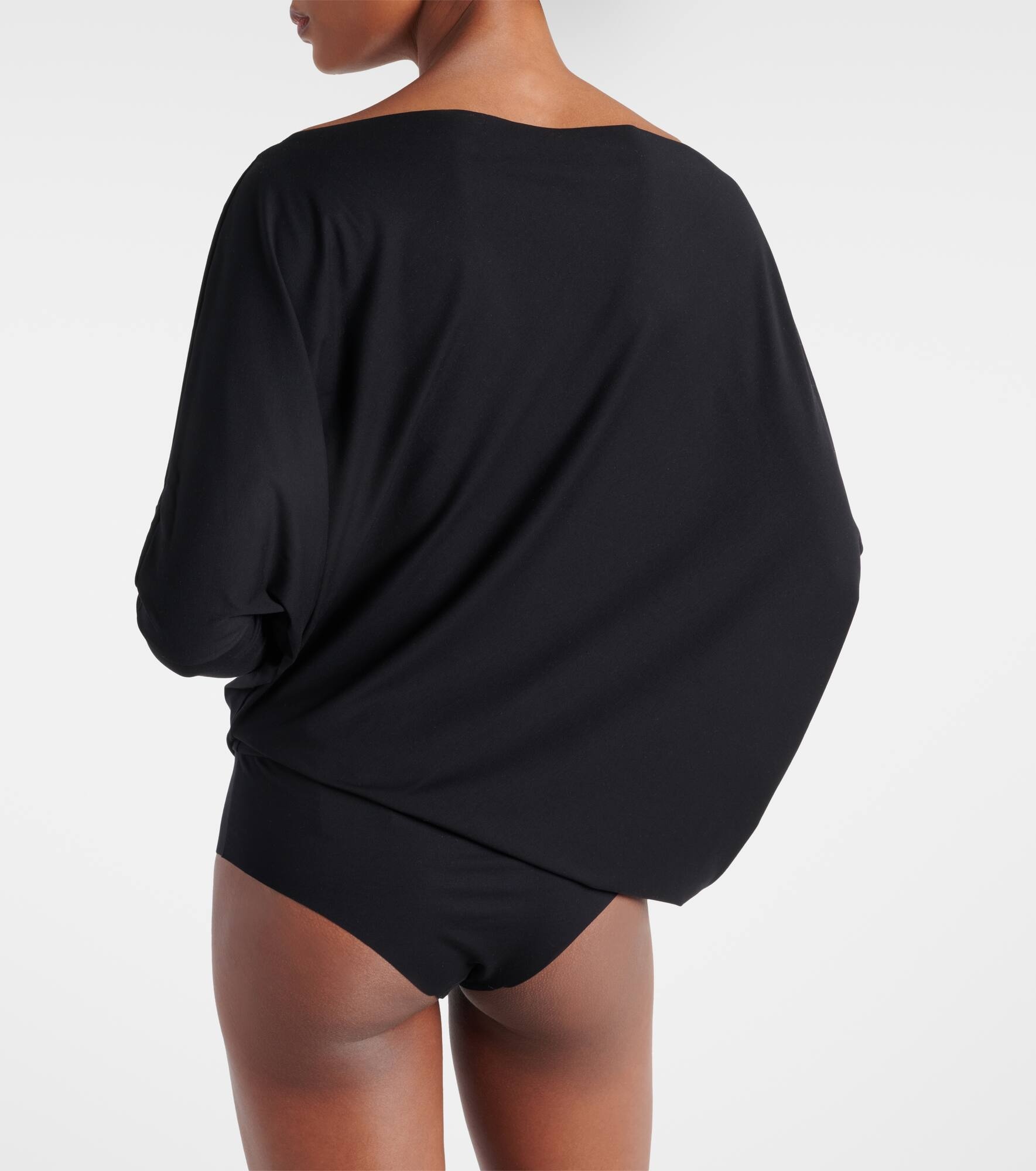 Gathered jersey bodysuit - 4