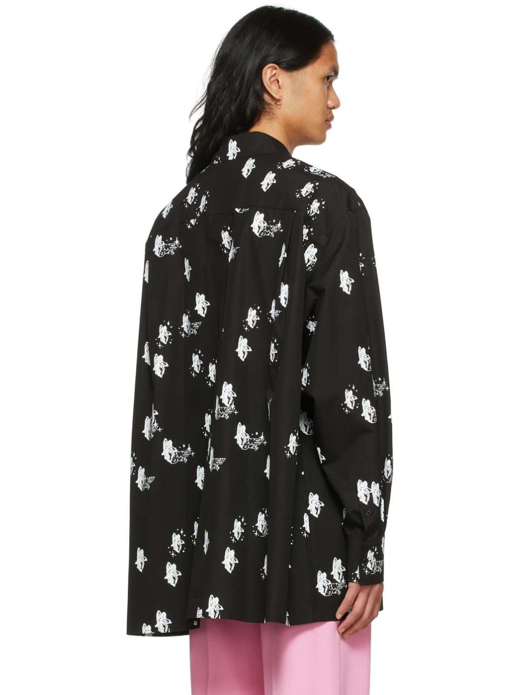 Black Cotton Shirt - 3