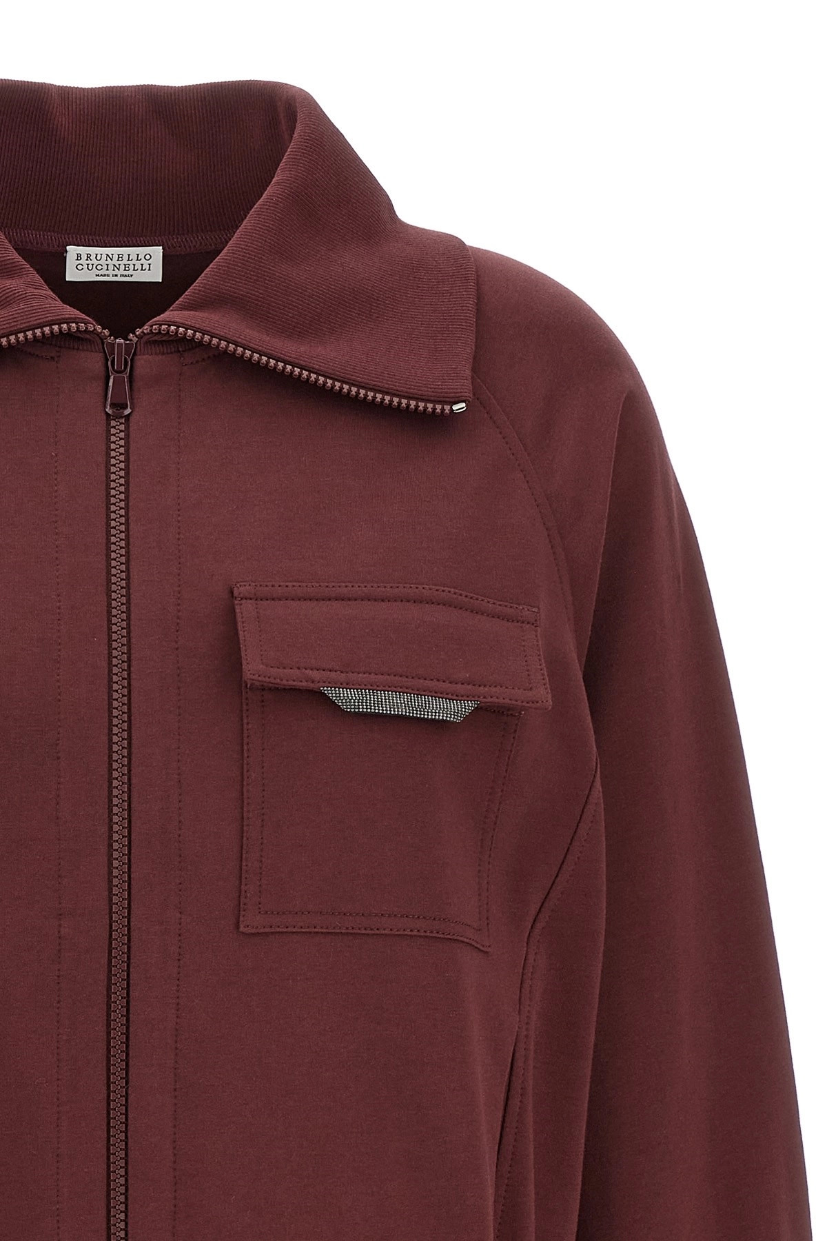 'Shiny Flap Detail' sweatshirt - 3