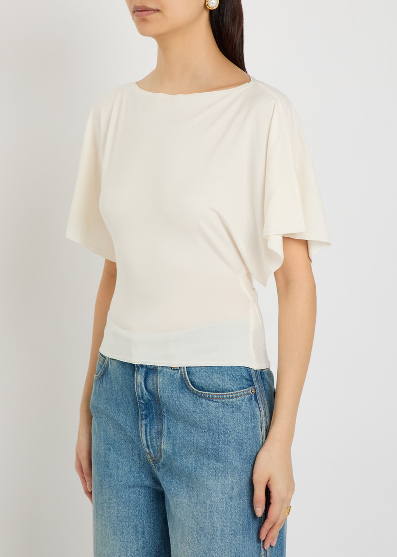 Reformation Reformation Avery Waist-tie Stretch-jersey top outlook