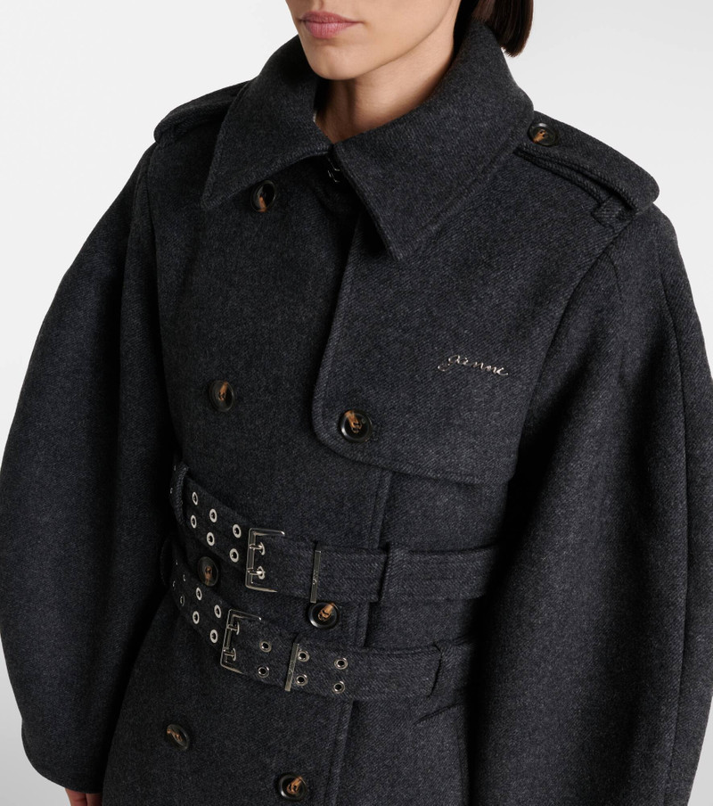 Belted wool and cashmere-blend coat 4
