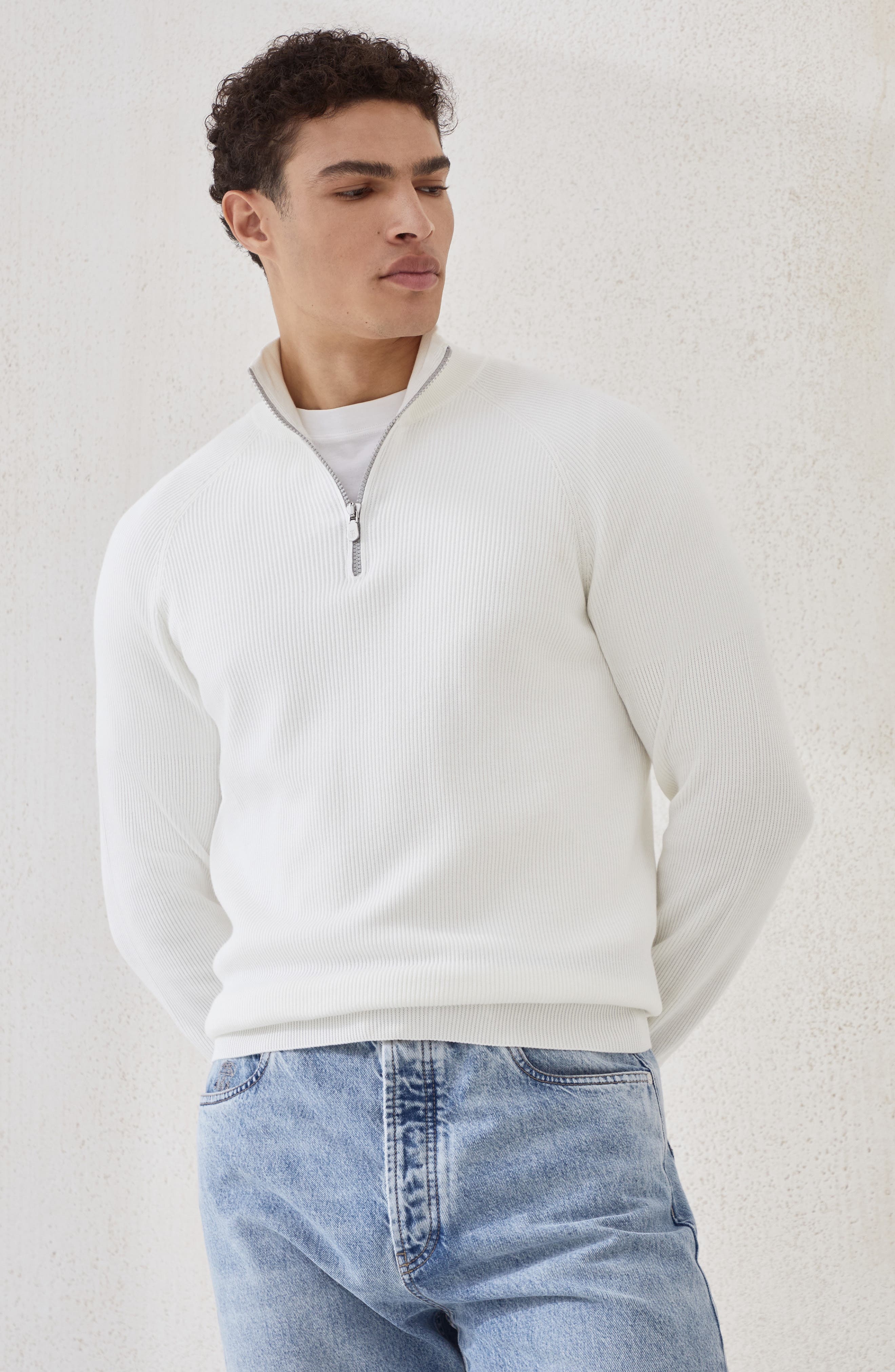 Brunello Cucinelli Cotton sweater in Panama at Nordstrom - 2