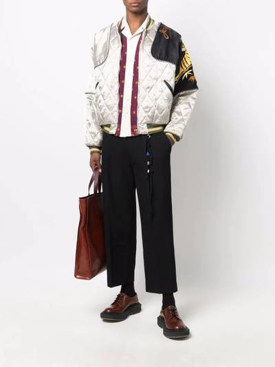 Kapital quilted patchwork bomber jacket outlook