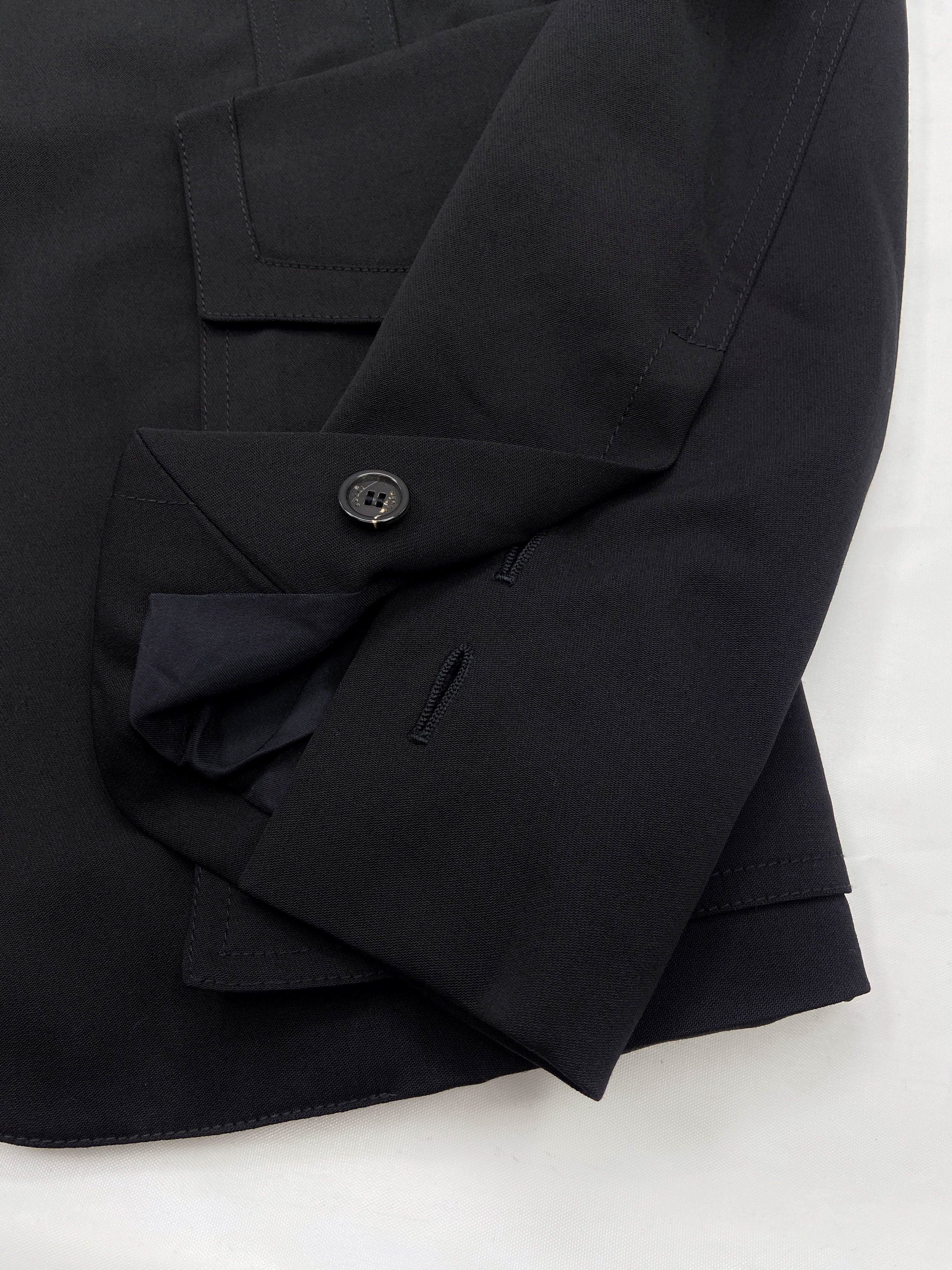 Gucci Fall 2003 Tom Ford Black Wool Military Blazer Jacket 40 - 7