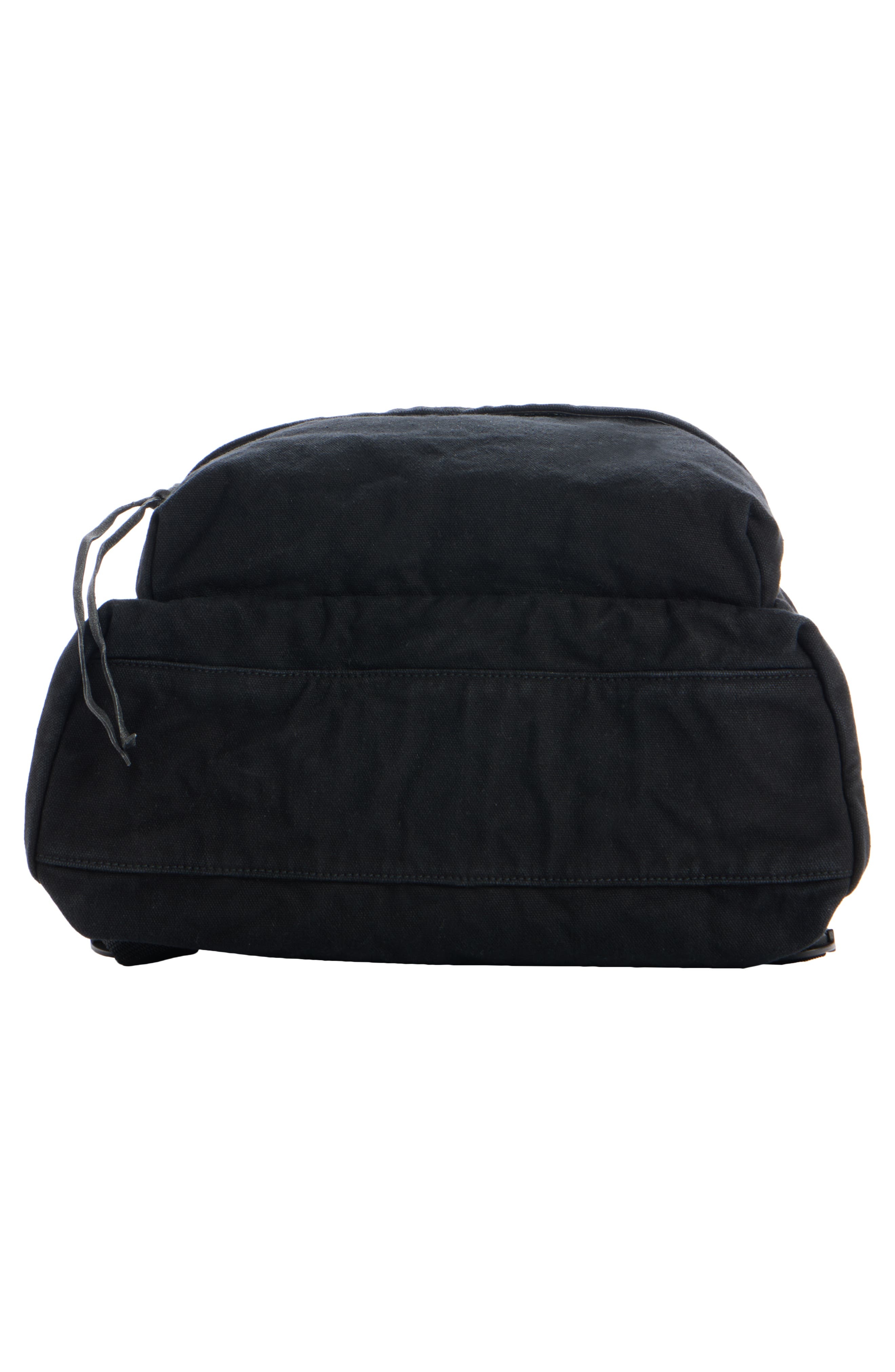 Balenciaga Editor Washed Cotton Canvas & Leather Backpack in Black/White at Nordstrom - 5