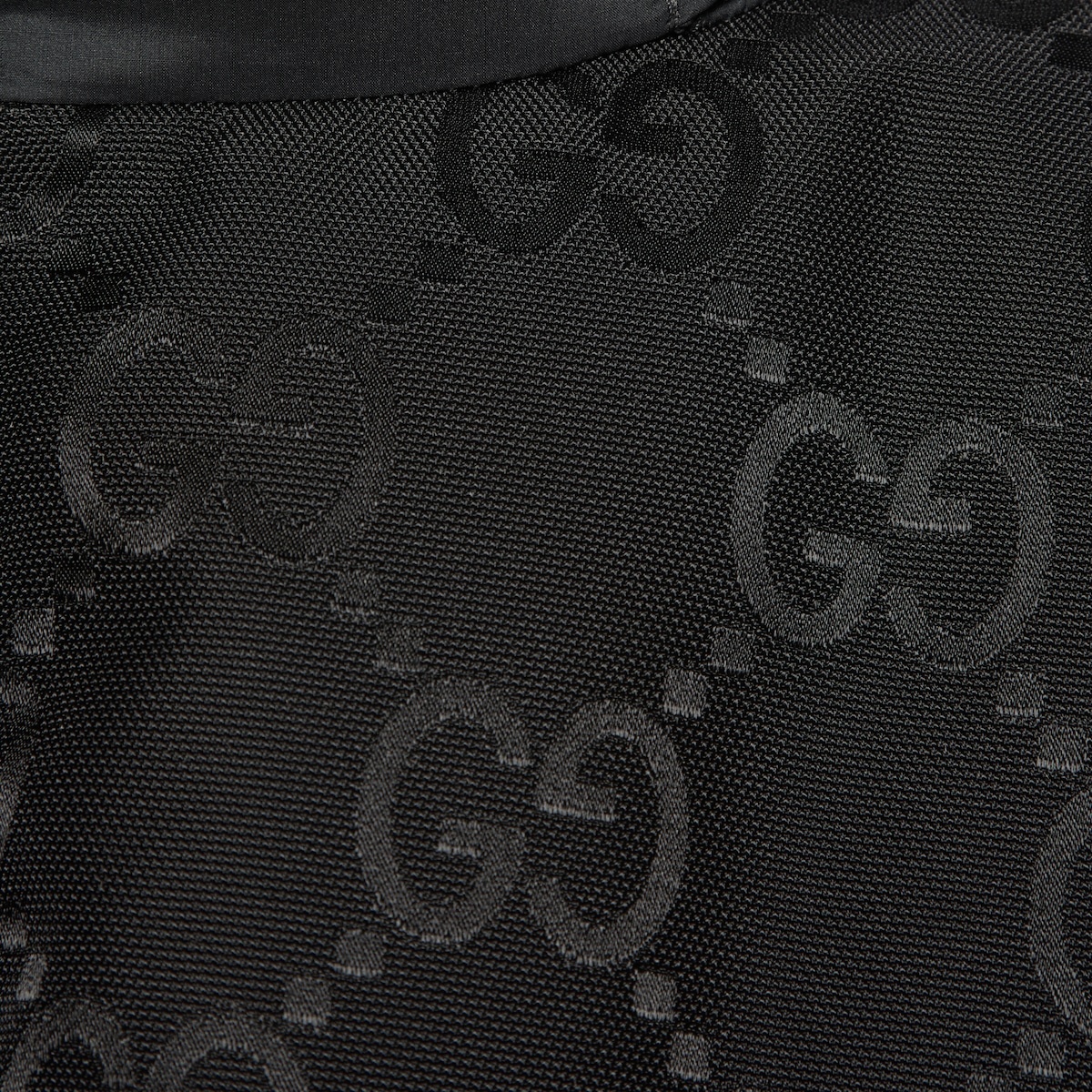 Nylon down jacket with GG inserts - 4